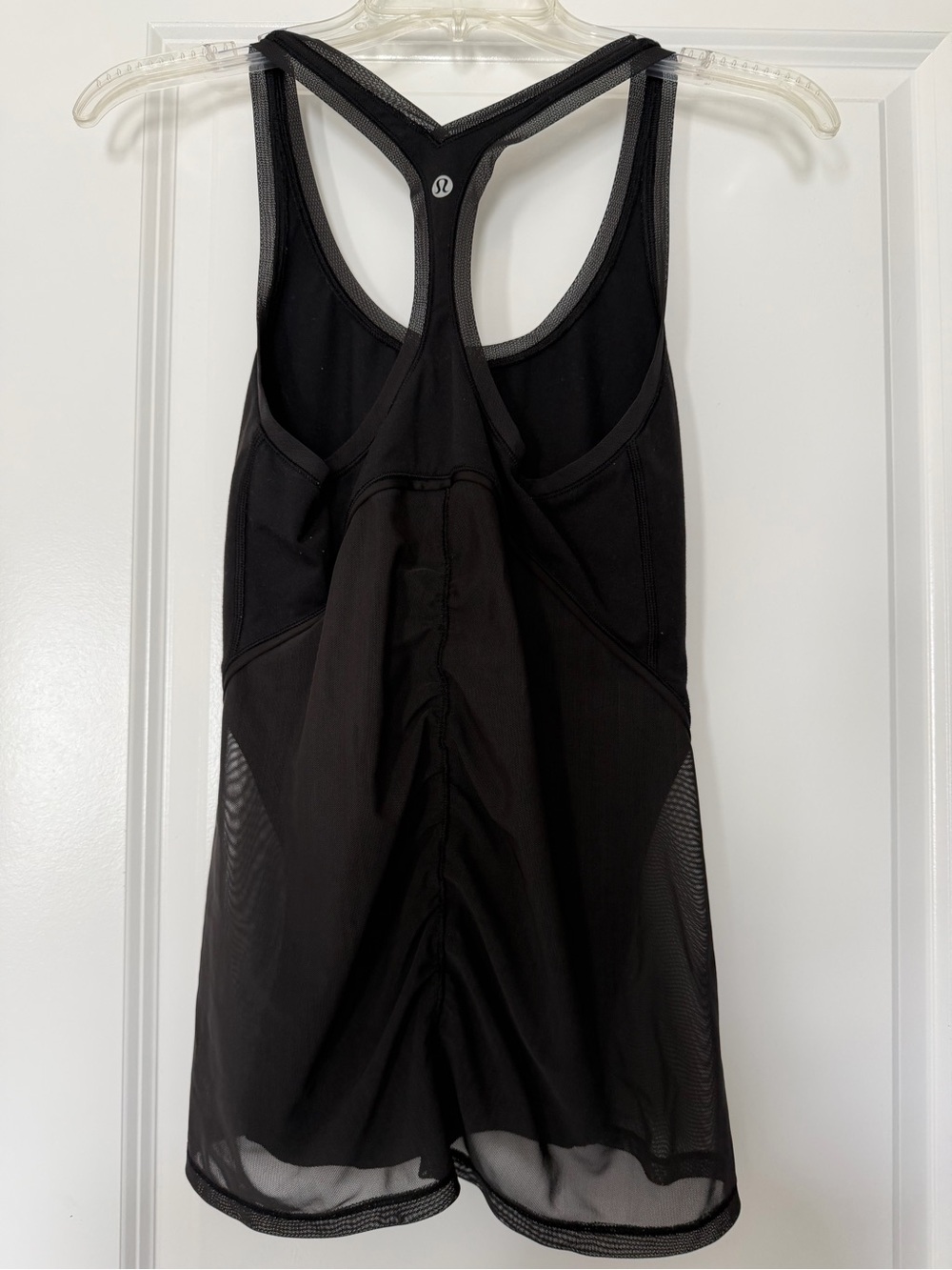 Lululemon Black Racerback Mesh-Panel Tank - Picture 2 of 3